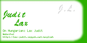 judit lax business card